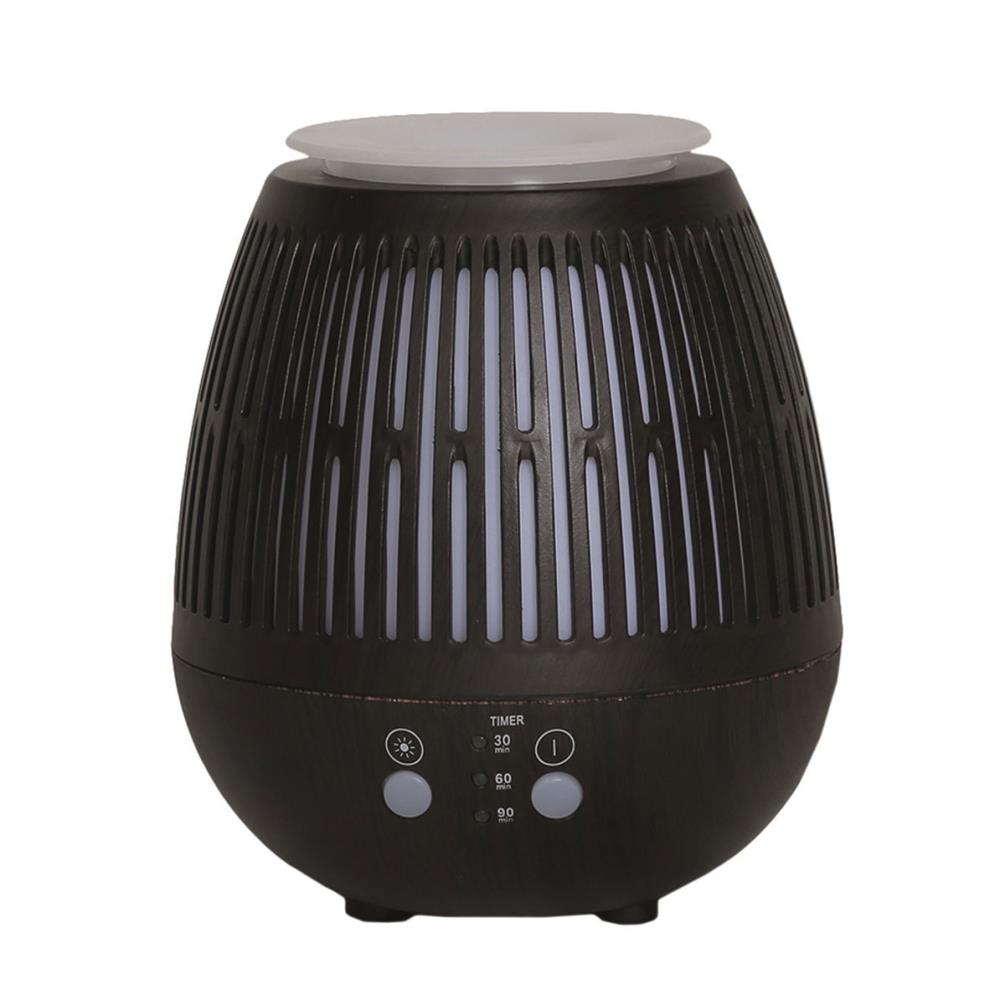 Aroma LED Dark Wood Bulb Grill Ultrasonic Electric Oil Diffuser £25.19